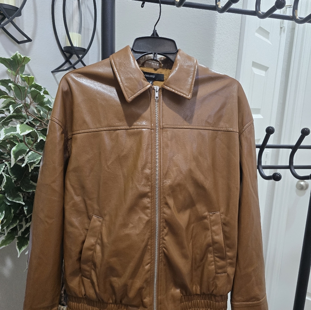 Forever 21 Brown Bomber Jacket